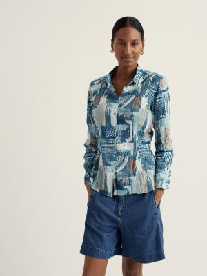 Seasalt Cornwall Larissa Shirt Aireal Marks Reflection (5)