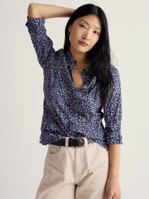 Seasalt Cornwall Larissa Shirt Flax Flower Bright Orchid - La Vie en Rose Damesmode Enkhuizen