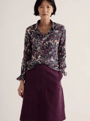 Seasalt Cornwall Larissa Shirt Inky Seedheads Aran (6)