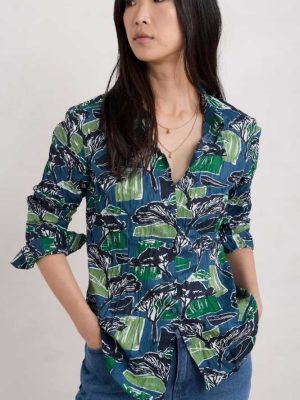 Seasalt Cornwall Larissa Shirt Sketchbook Trees Seas Cave - La Vie en Rose Damesmode (16)