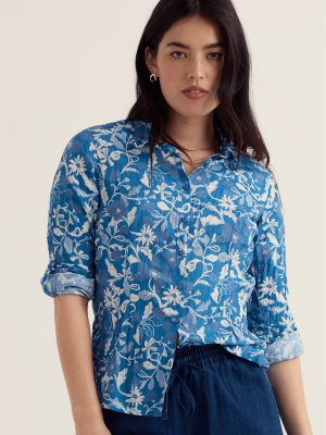 Seasalt Cornwall Larissa Shirt Winding Meadow Sailboats