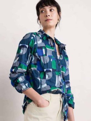 Seasalt Cornwall Larissa Shirt Zennor Abstract Maritime - La Vie en Rose Damesmode