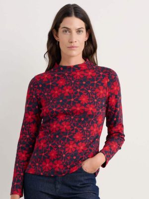 Seasalt Cornwall Penpont Jersey Top Handicraft Flowers Jam- La Vie en Rose Damesmode Enkhuizen