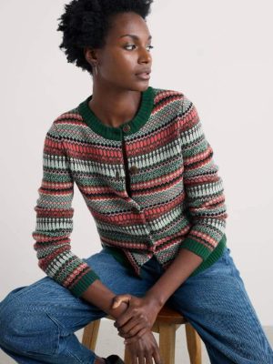 Seasalt Cornwall Percella Cove Cardigan Weaving Needle Forage Mix - La Vie en Rose Damesmode