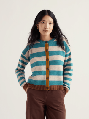 Seasalt Cornwall Pinwell Cardigan Bright Shapes Estuary Mix - La Vie en Rose Damesmode Enkhuizen (2)