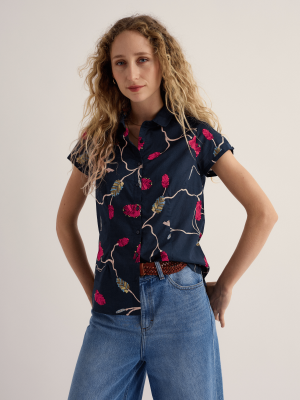 Seasalt Cornwall Rushmaker Shirt Bottlebrush Maritime