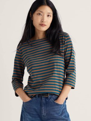 Seasalt Cornwall Sailor Top Mini Cornish Toffee - La Vie en Rose Damesmode Enkhuizen