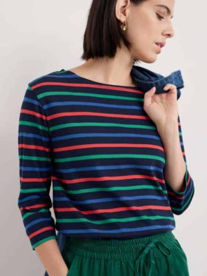 Seasalt Cornwall Sailor Top Tri Breton MAritime Glade - La Vie en Rose Damesmode