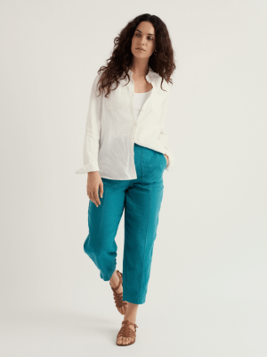 Seasalt Cornwall Saltings Linen Cropped Trousers Deep Dive (3)