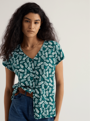 Seasalt Cornwall Studio Glass Top Indigo Leaf Dark Wreckage (3)