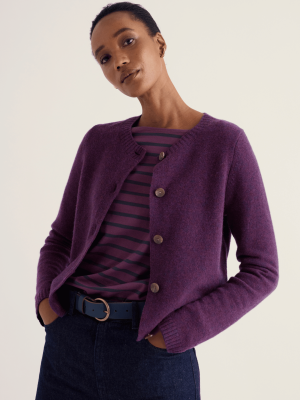 Seasalt Cornwall Tern Tide Cardigan Loganberry (6)