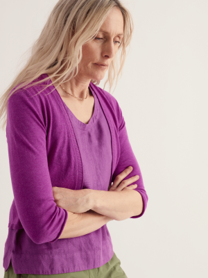 Seasalt Cornwall Vanessa Cardigan Wild Orchid - La Vie en Rose Damesmode
