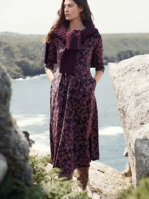Seasalt Cornwall Veronica Dress Evening Woodland Onyx