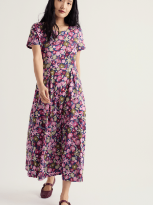 Seasalt Cornwall Veronica Dress Sketchbook Blooms Rosa - La Vie en Rose Damesmode Enkhuizen (8)