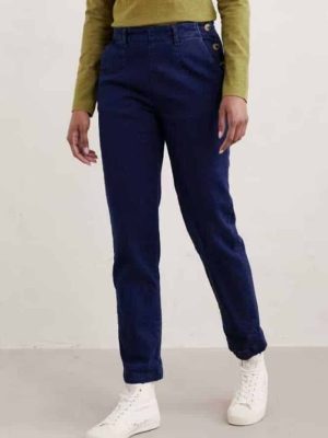 Seasalt Cornwall Waterdance Trousers Dark Indigo Wash - La Vie en Rose Damesmode