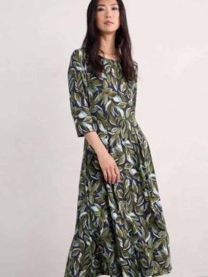 Seasalt Cornwall Wild Bouquet Dress Tonal Leaves Maritime - La Vie en Rose Damesmode (2)