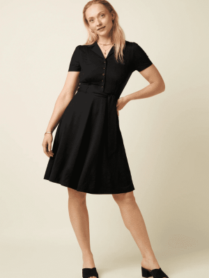 Sheeva Dress Viscose Classic Black- La Vie en Rose Damesmode