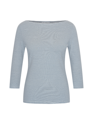 Very Cherry Boatneck Top Ministripe Bluegris (2)