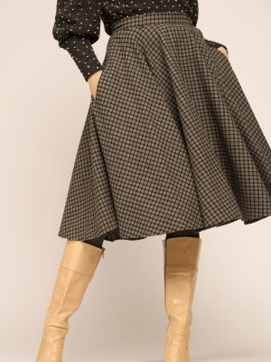 Very Cherry Circle Skirt Cotswold Tartan Blue VC-SK0302-Cots - La Vie en Rose Damesmode Enkhuizen (8)