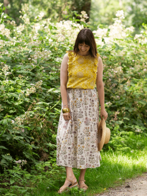 Very Cherry Long Skirt Cottage Field (12)