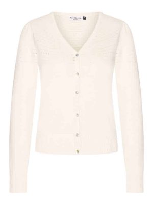 Very Cherry Lucia Cardigan Ecru - La Vie en Rose Damesmode