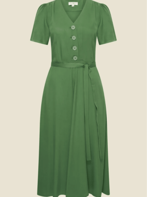 Very Cherry Magnolia Dress Olette Green (2)