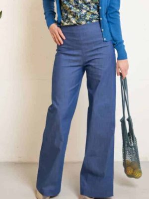 Very Cherry Marlene Pants Lights Denim Indigo - La Vie en Rose Damesmode