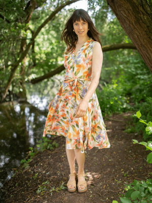 Very Cherry Nova Dress Aquarel Flowers - La Vie en Rose Damesmode (5)