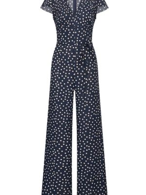 Very Cherry Venice Jumpsuit Navy Dots - La Vie en Rose Damesmode