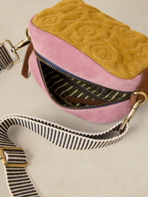 White Stuff Bella Quilted Crossbody Bag Yellow Multi 446773 (4)