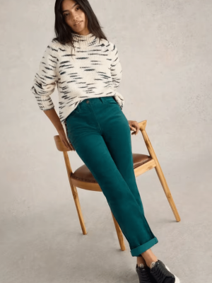 White Stuff Brooke Straight Cord Trousers Dark GReen 441493- La Vie en Rose Damesmode Enkhuizen (2)