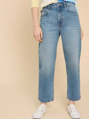 White Stuff Charlie Straight Jean Mid Denim - La Vie en Rose Damesmode