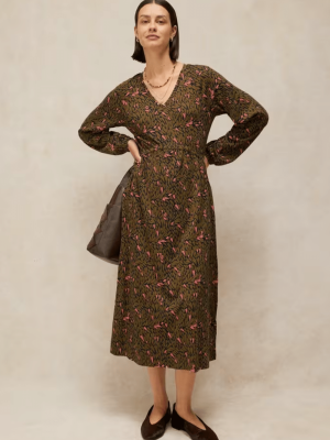 White Stuff Harper Jersey Dress Green Print (1)