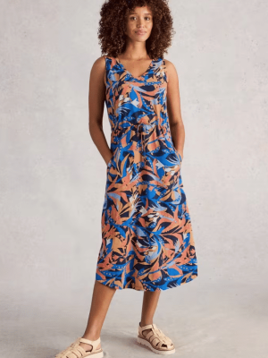 White Stuff Heidi Dress Navy Print - La Vie en Rose Damesmode