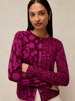 White Stuff Lois Print Cardi Pink Multi 447467 - La Vie en Rose Damesmode Enkhuizen (2)