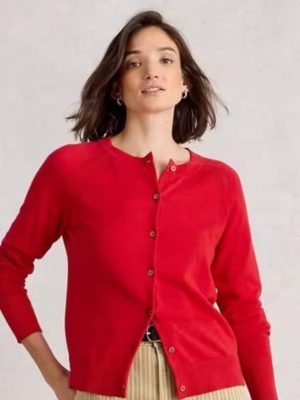 White Stuff Lulu Cardi Mid Red - La Vie en Rose Damesmode