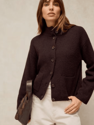 White Stuff Margot Cardi Dark Brown 447448 - La Vie en Rose Damesmode Enkhuizen (2)