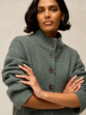 White Stuff Margot Cardi Dark Green 446726 - La Vie en Rose Damesmode Enkhuizen (2)
