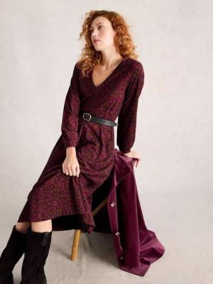 White Stuff Megan Jersey dress Pink Multi - La Vie en Rose Damesmode