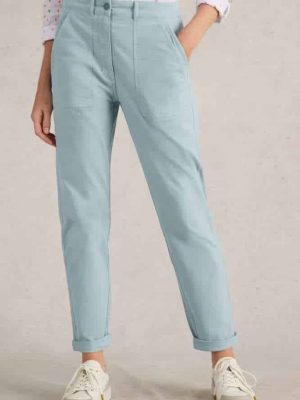 White Stuff Twister Chino Trouser Light Blue - La Vie en Rose Damesmode
